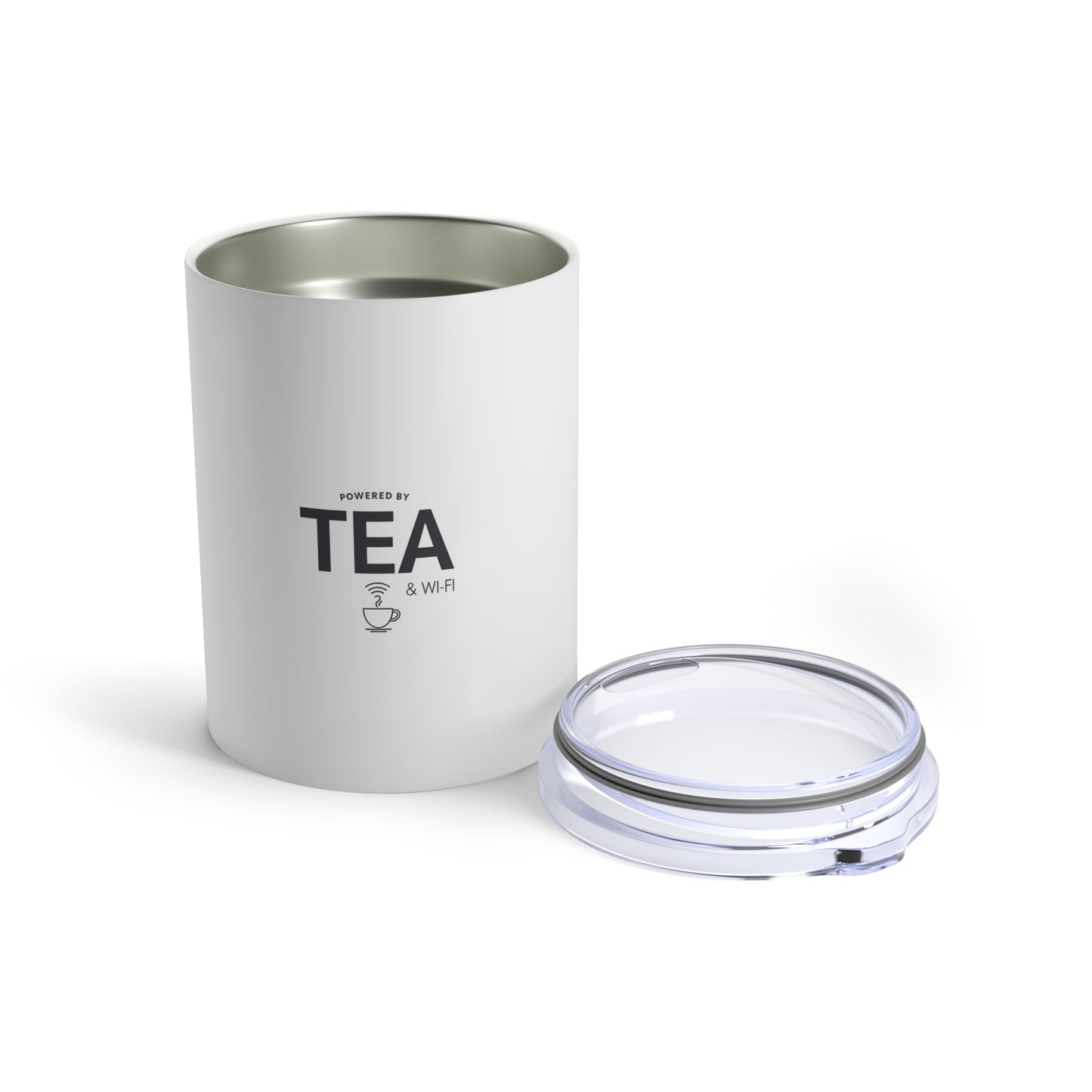 Powered by Tea & Wi-Fi Insulated Tumbler 10oz – anime drinkware by Mikey19921
