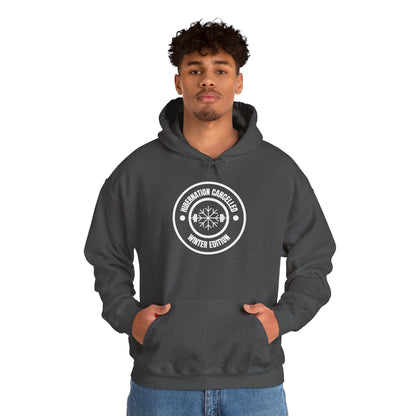 Hibernation Cancelled Winter Edition Hoodie - Navy - Mikey19921