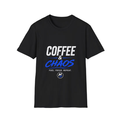 Coffee & Chaos T-Shirt – Fuel. Focus. Repeat.