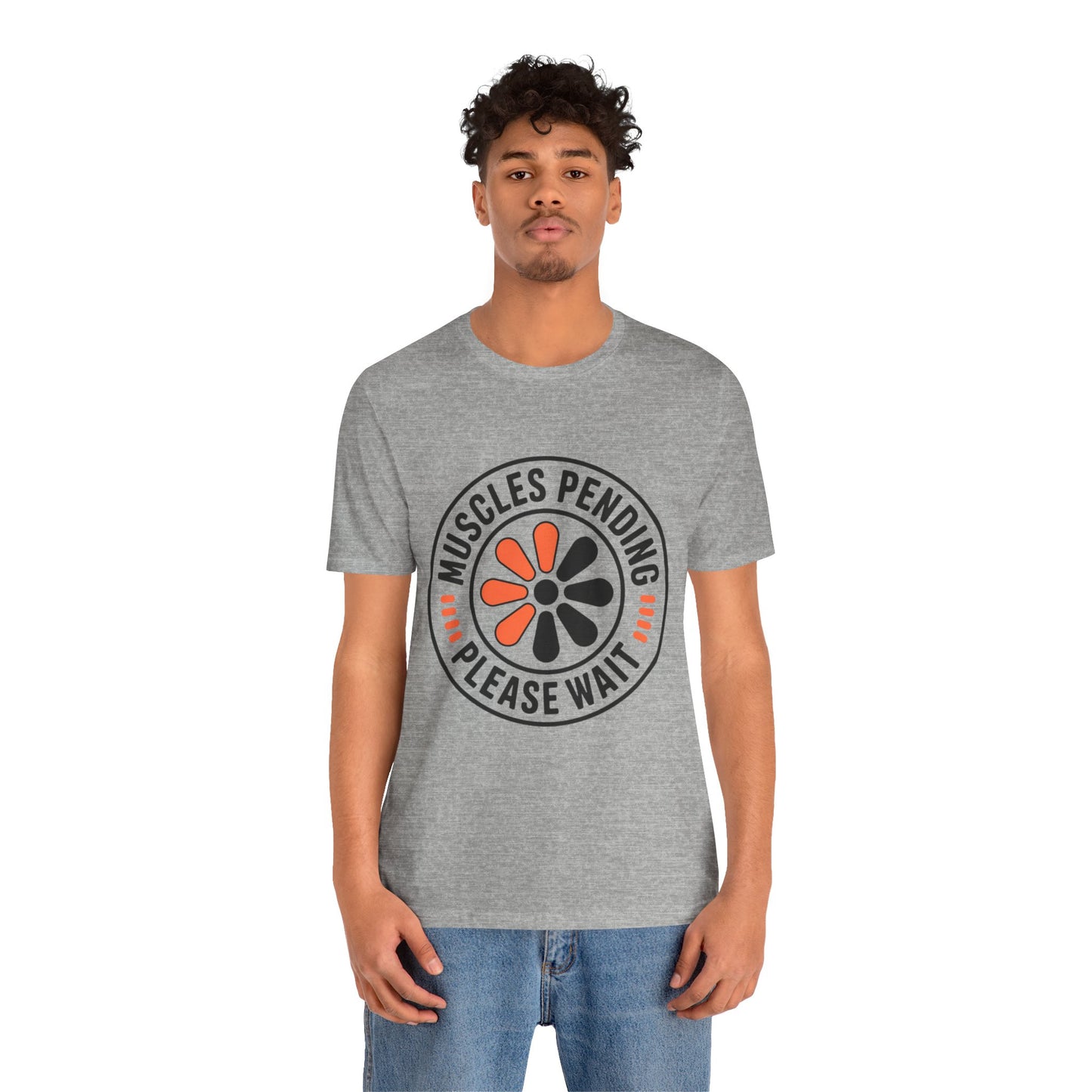 Muscles Pending Gym T-Shirt - Athletic Heather - Mikey19921