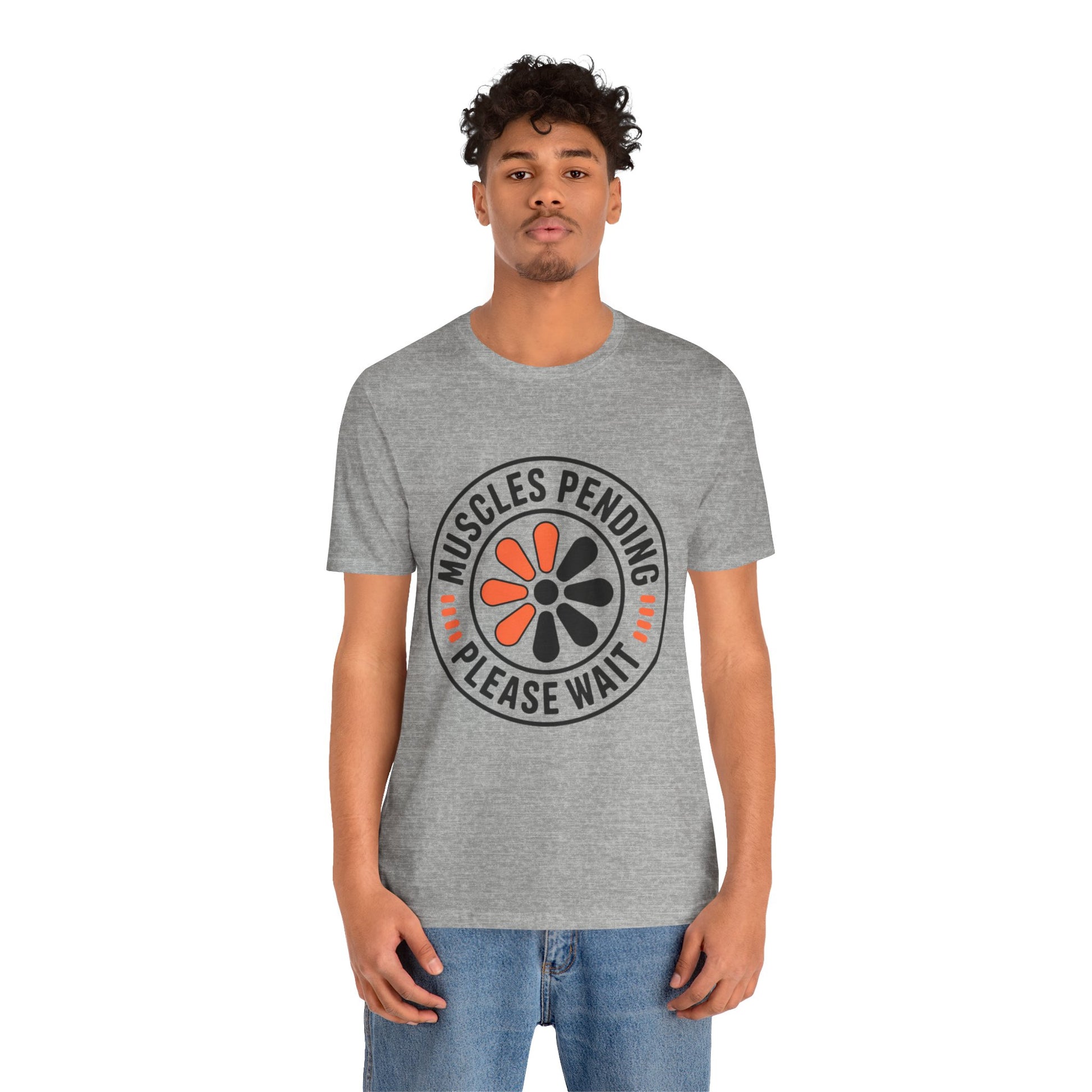 Muscles Pending Gym T-Shirt - Athletic Heather - Mikey19921