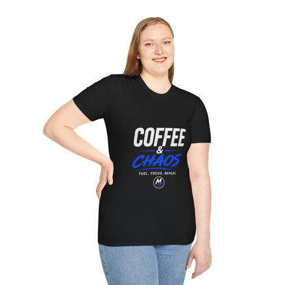 Coffee & Chaos T-Shirt – Fuel. Focus. Repeat.