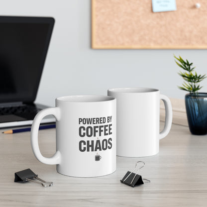 Coffee & Chaos Mug 11oz – anime drinkware by Mikey19921