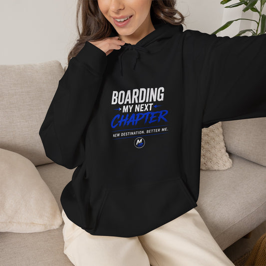 Boarding My Next Chapter Hoodie – Travel Edition - Navy - Mikey19921