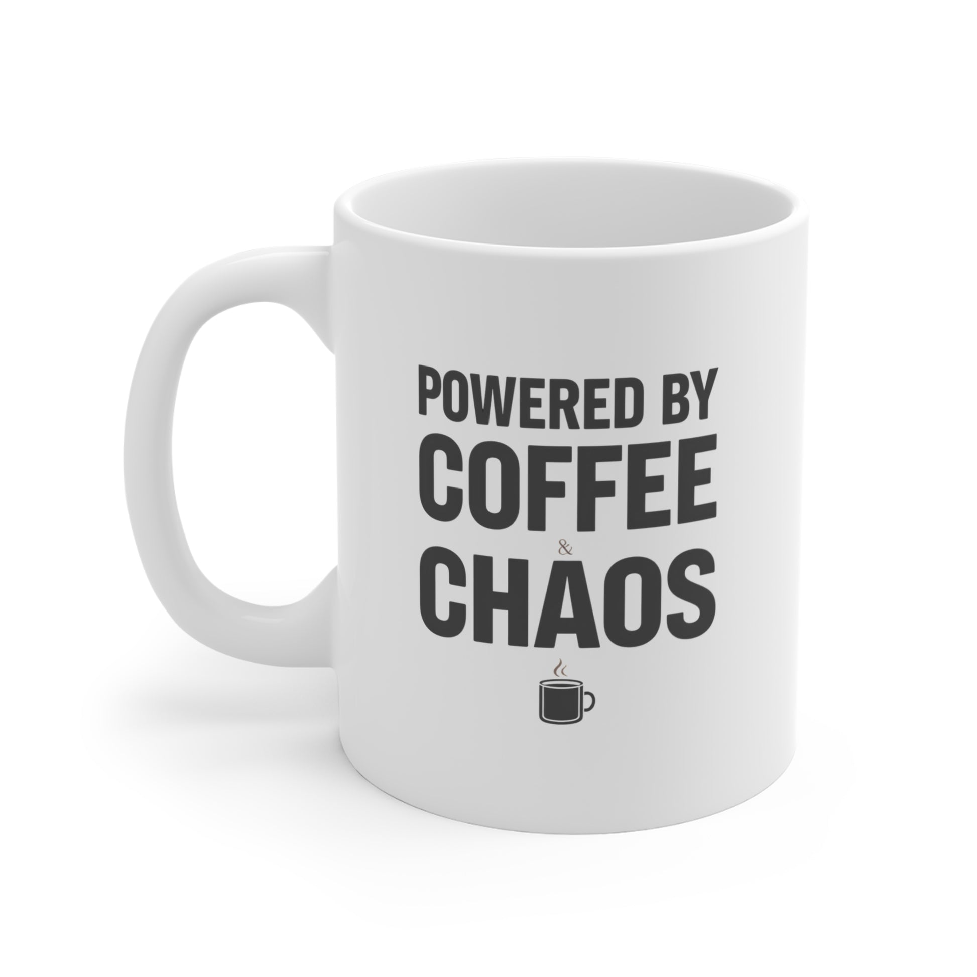 Coffee & Chaos Mug 11oz – anime drinkware by Mikey19921