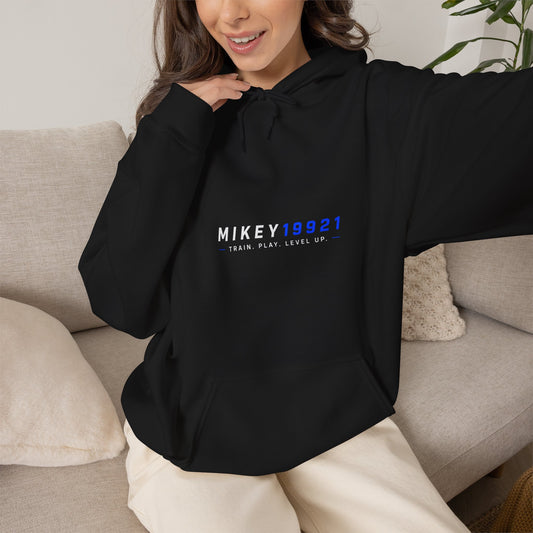Mikey19921 Train. Play. Level Up. Hoodie - Navy - Mikey19921
