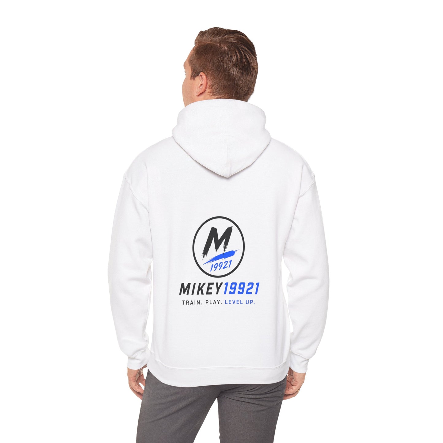 Mikey19921 Signature Badge Hoodie – Front & Back Logo