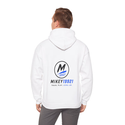 Mikey19921 Signature Badge Hoodie – Front & Back Logo