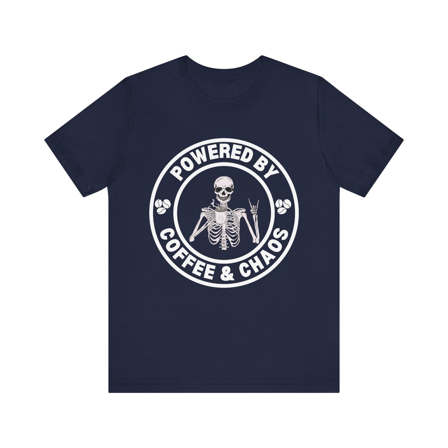 Coffee & Chaos Skull Badge T-Shirt - Black - Mikey19921
