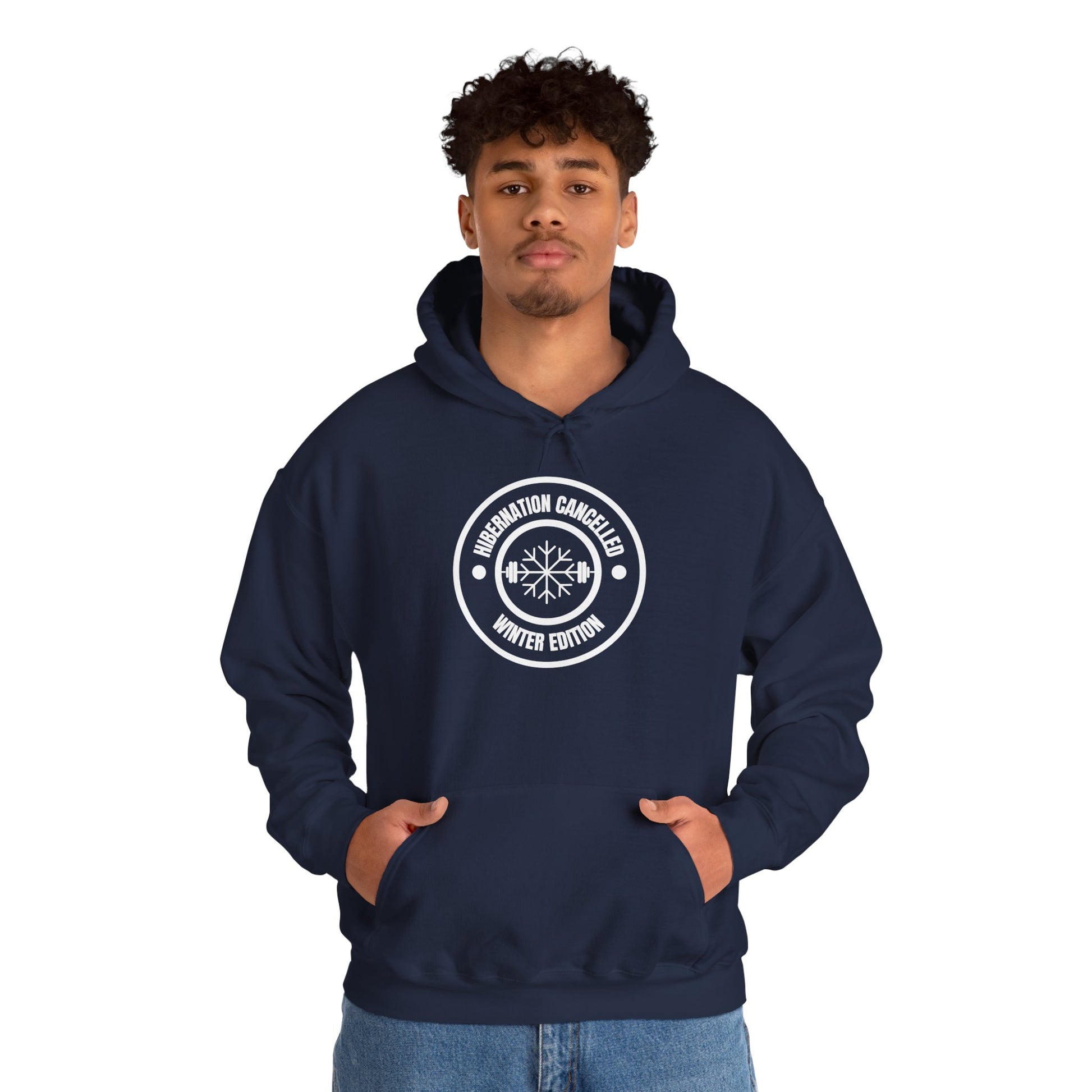 Hibernation Cancelled Winter Edition Hoodie - Navy - Mikey19921