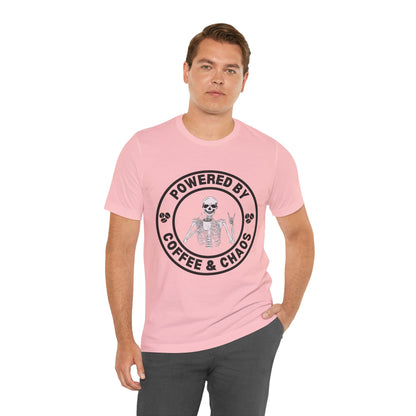 Coffee & Chaos Skull Badge T-Shirt - Navy - Mikey19921
