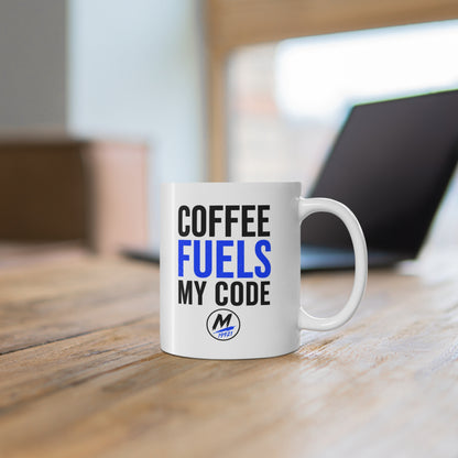 Coffee Fuels My Code Mug – 11oz Ceramic Office Mug