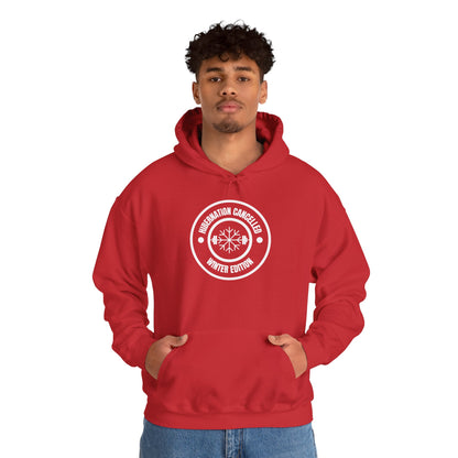 Hibernation Cancelled Winter Edition Hoodie - Navy - Mikey19921