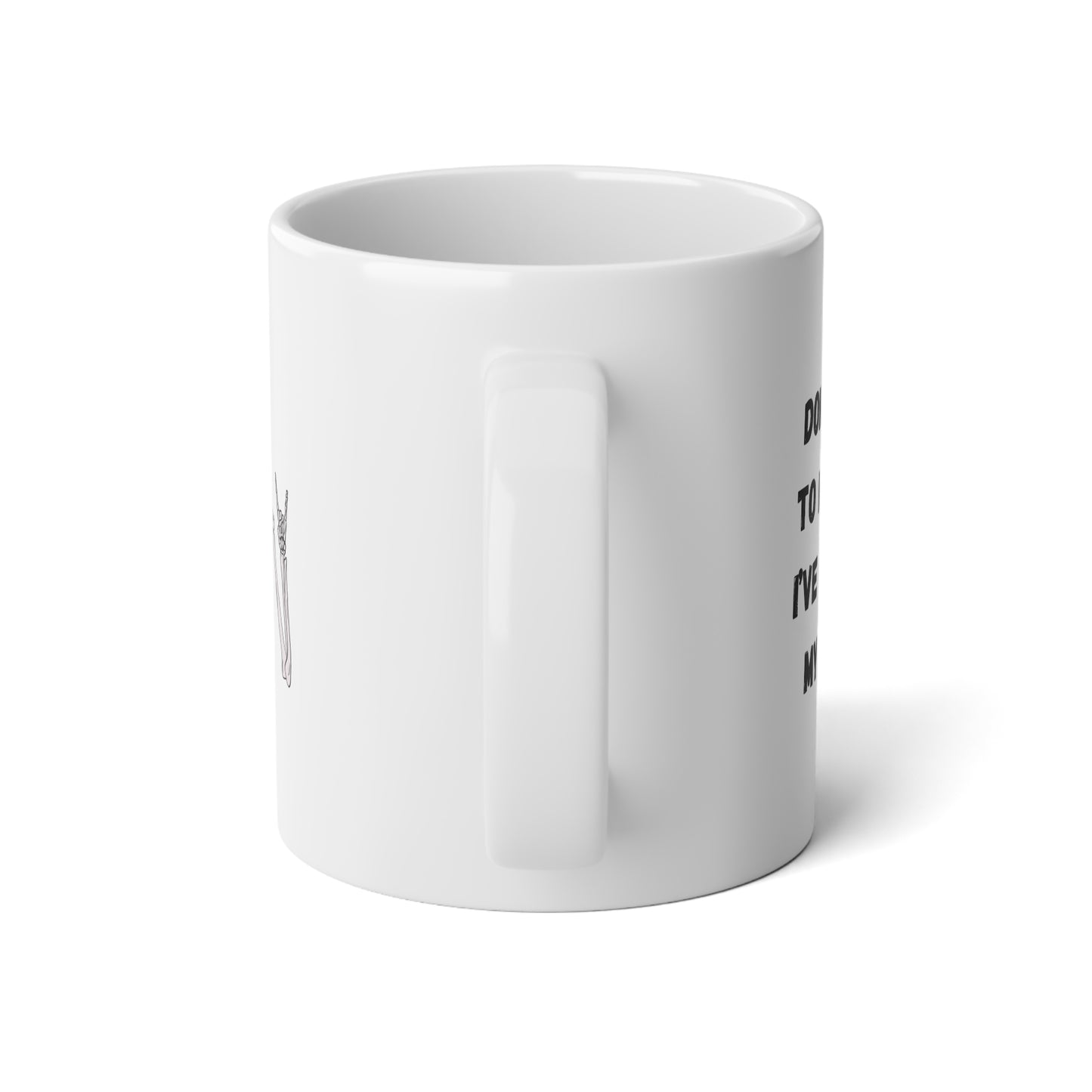 Don't Talk To Me Coffee Jumbo Mug 20oz – anime drinkware by Mikey19921