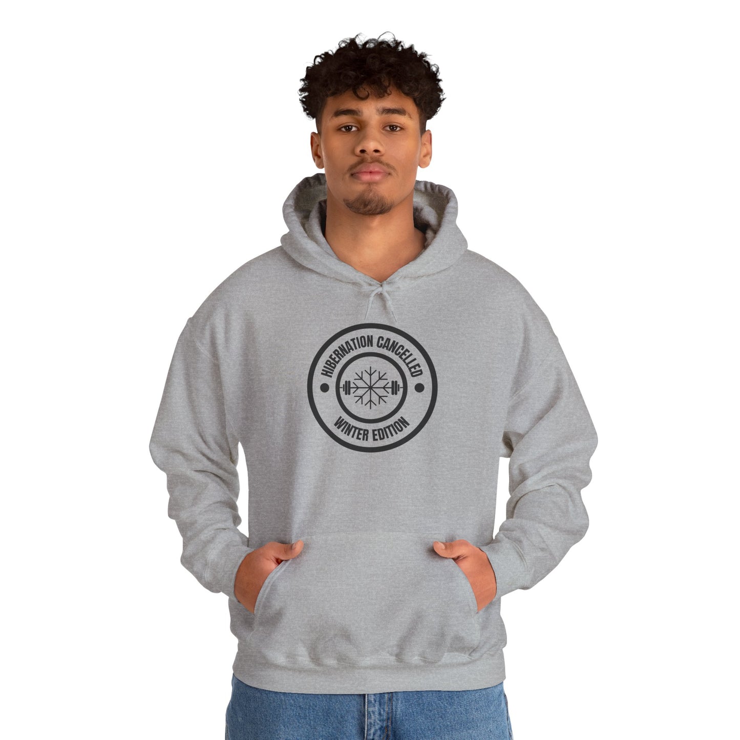 Hibernation Cancelled Winter Edition Hoodie - Dark Heather - Mikey19921