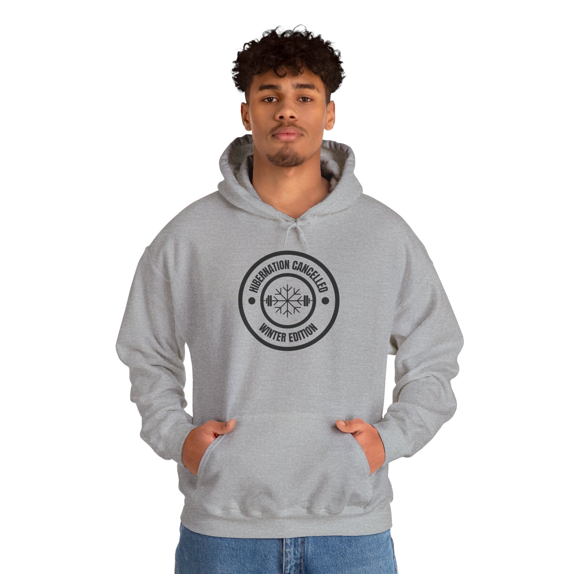 Hibernation Cancelled Winter Edition Hoodie - Dark Heather - Mikey19921