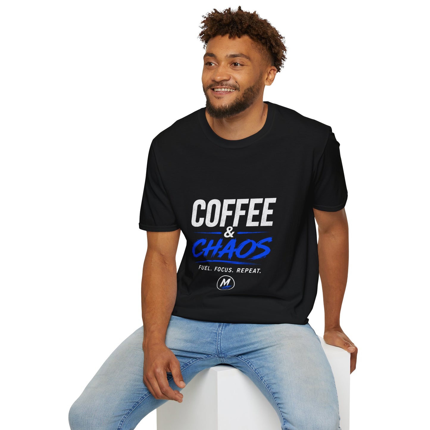 Coffee & Chaos T-Shirt – Fuel. Focus. Repeat.