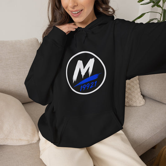 Mikey19921 Signature Badge Hoodie – Front & Back Logo - Navy - Mikey19921