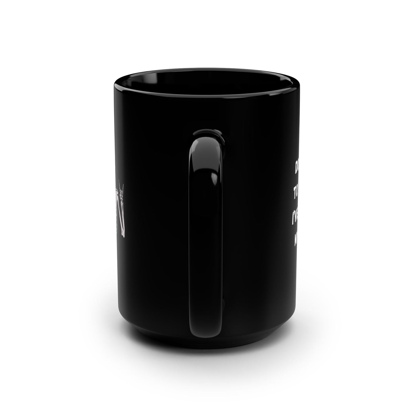 Don't Talk To Me Coffee Mug Black 15oz – anime drinkware by Mikey19921