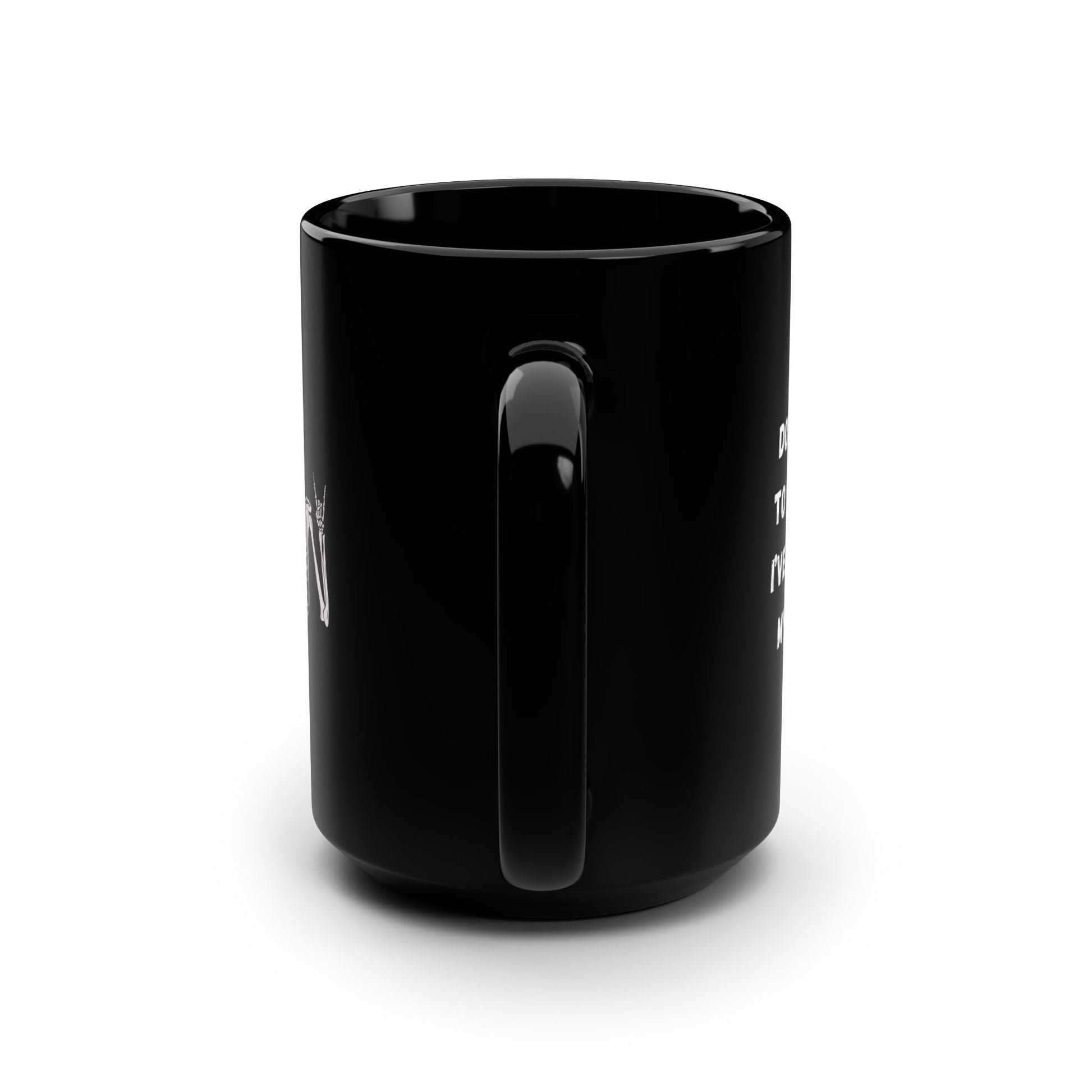 Don't Talk To Me Coffee Mug Black 15oz – anime drinkware by Mikey19921