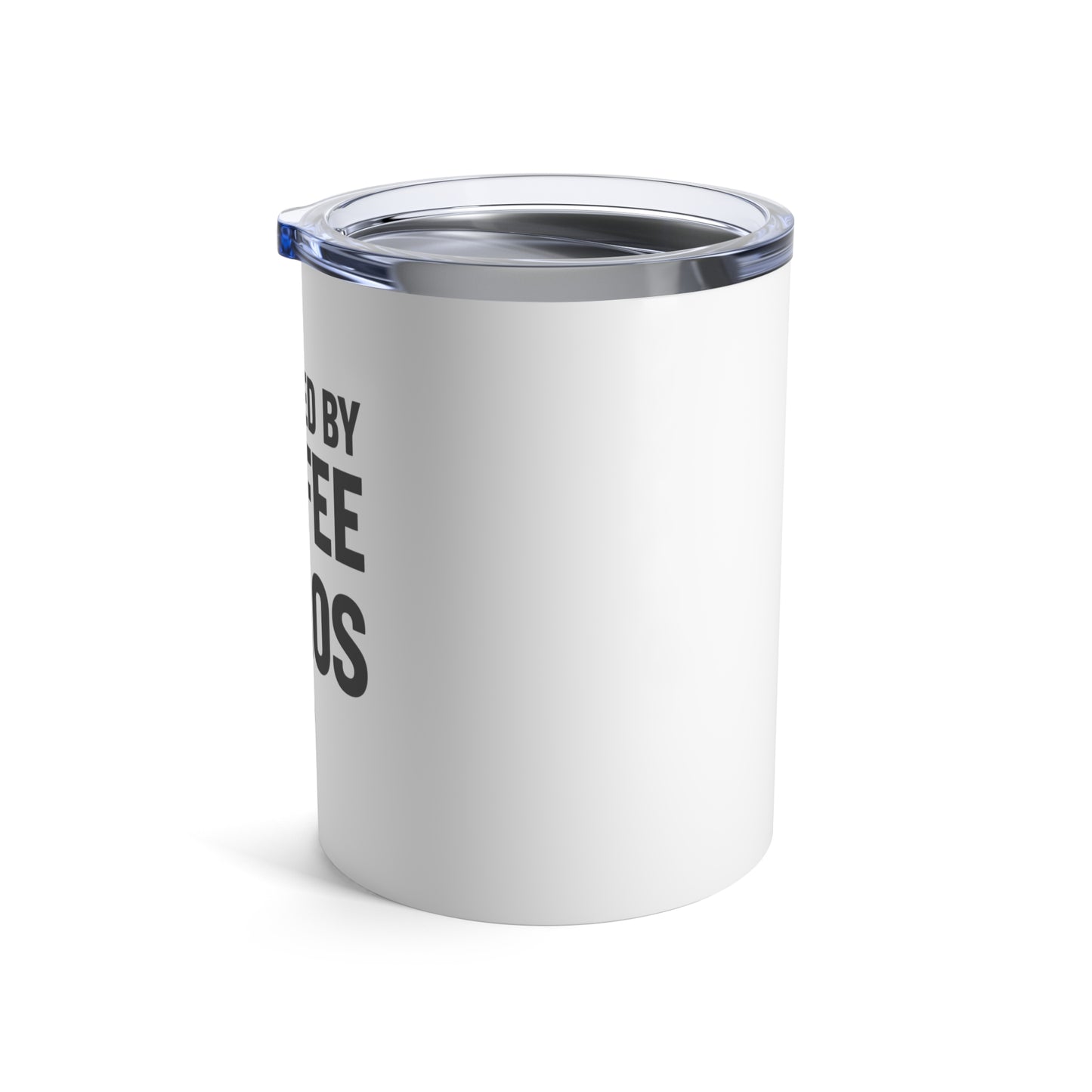 Coffee & Chaos Tumbler 10oz – anime drinkware by Mikey19921