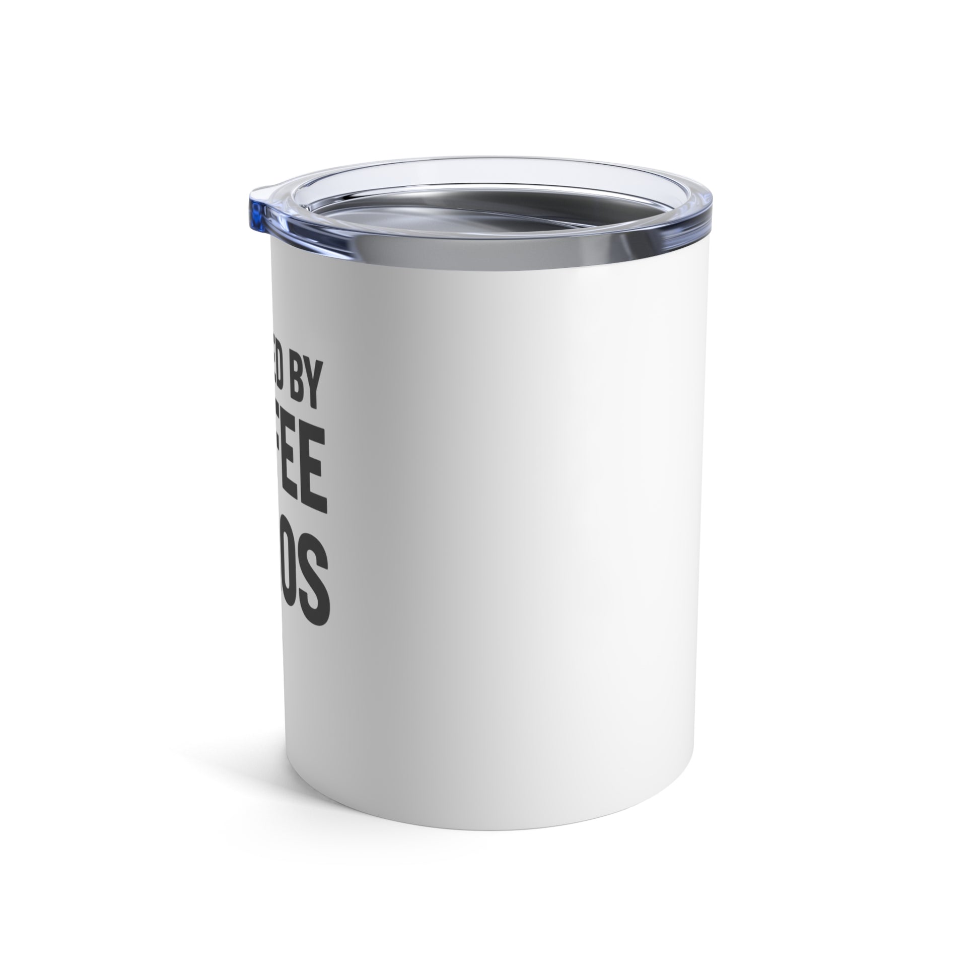 Coffee & Chaos Tumbler 10oz – anime drinkware by Mikey19921