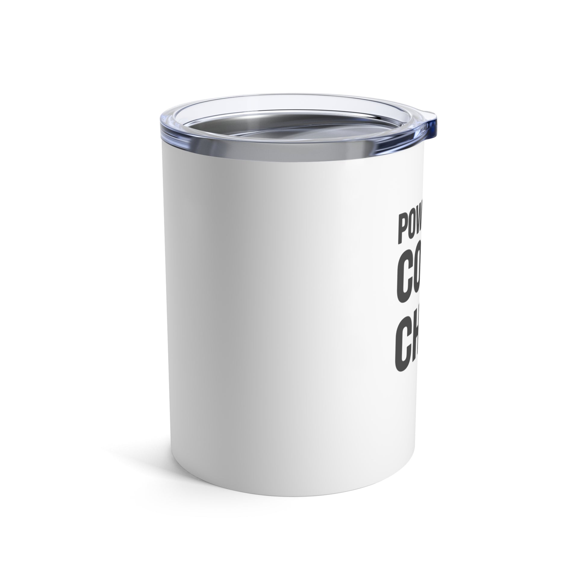Coffee & Chaos Tumbler 10oz – anime drinkware by Mikey19921