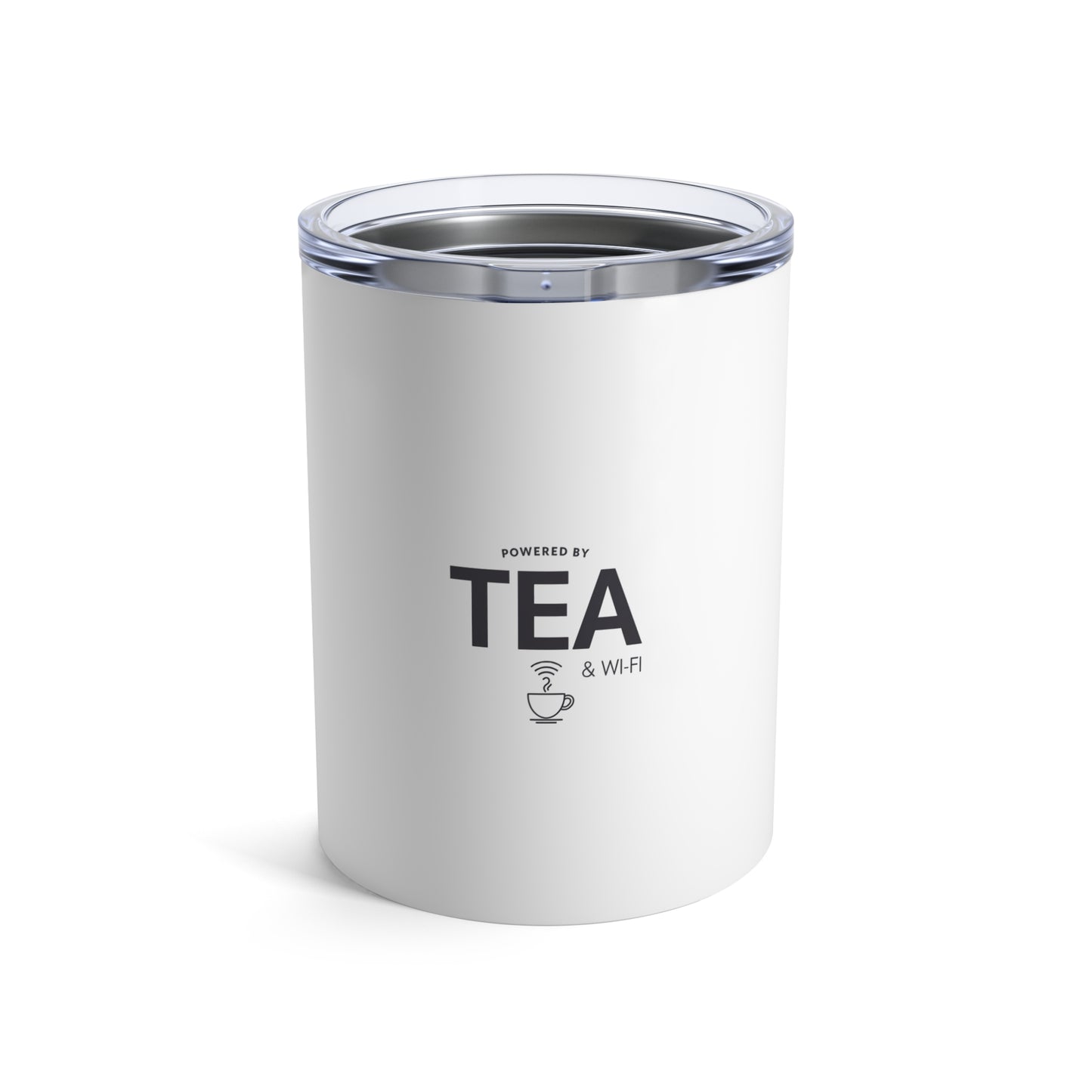 Powered by Tea & Wi-Fi Insulated Tumbler 10oz – anime drinkware by Mikey19921
