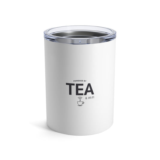 Powered by Tea & Wi-Fi Insulated Tumbler 10oz – anime drinkware by Mikey19921
