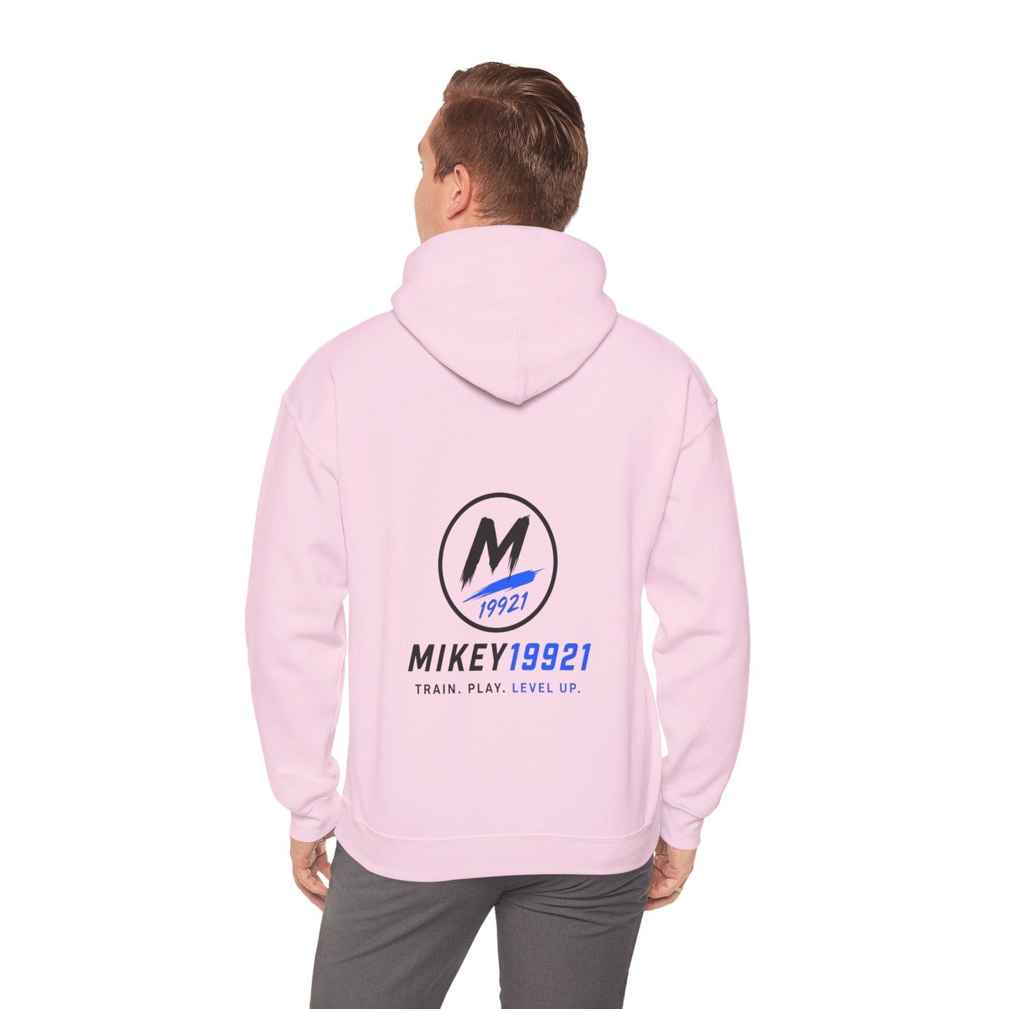 Mikey19921 Signature Badge Hoodie – Front & Back Logo