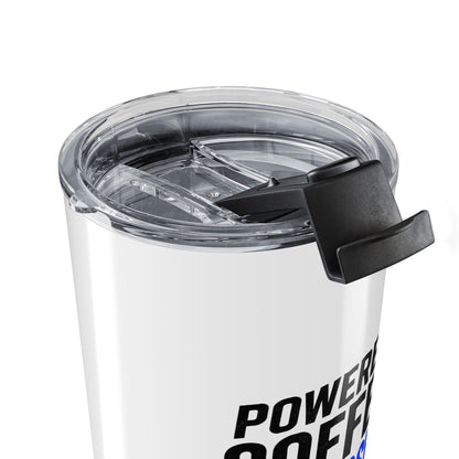 Powered by Coffee & Spreadsheets Tumbler – 20oz Insulated Travel Cup