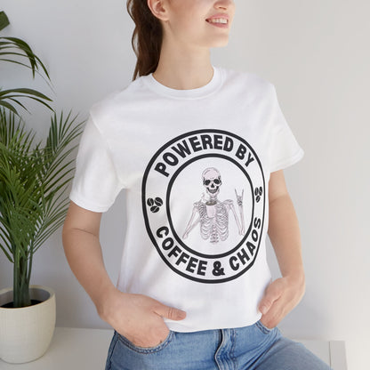 Coffee & Chaos Skull Badge T-Shirt - Navy - Mikey19921