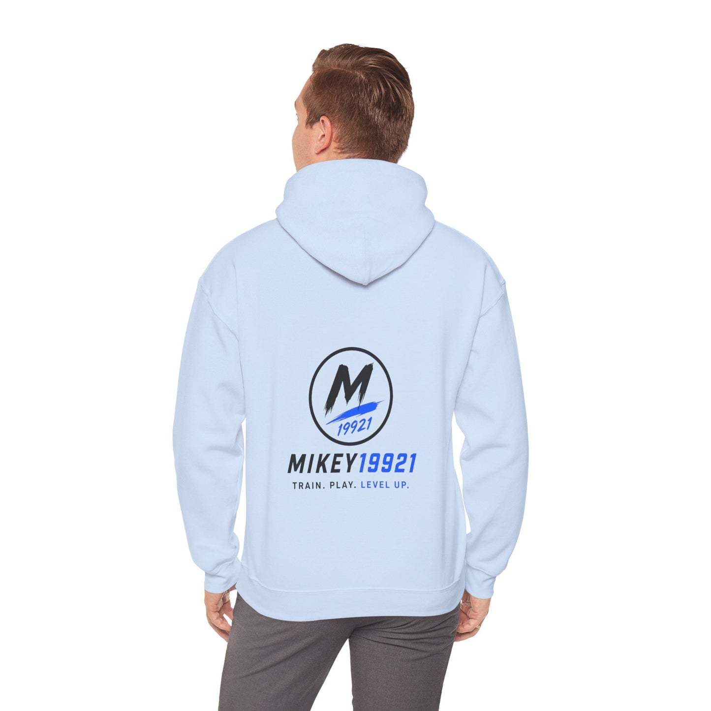 Mikey19921 Signature Badge Hoodie – Front & Back Logo