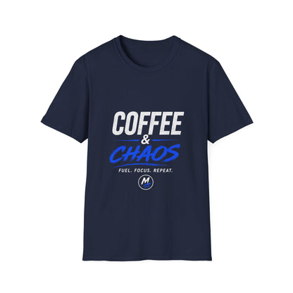 Coffee & Chaos T-Shirt – Fuel. Focus. Repeat.